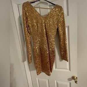 Ark & Co gold sequin dress
